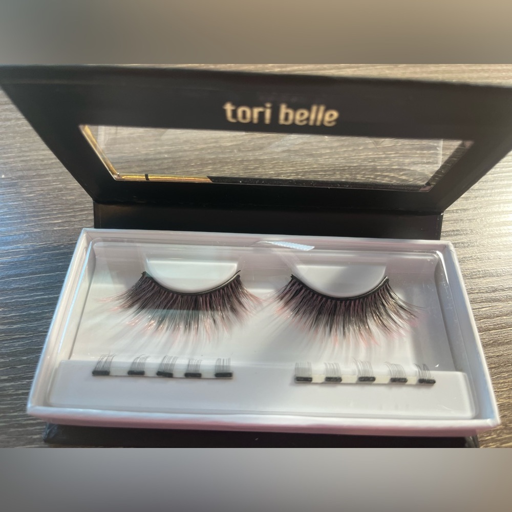 tori belle Pink-Accented False Lashes - Women Makeup Lashes